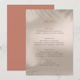 Menu Terre cuite et sable élémentaire