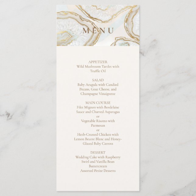 Menu Texture Agate (Devant)