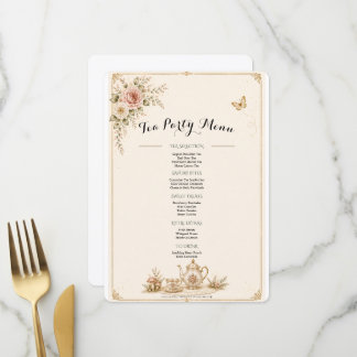 Menu Thé dans la Forêt Enchantée
