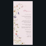Menu Thé Fête des mariées<br><div class="desc">Impressionnez vos invités avec notre menu de thé à la Fête des mariées. Doté d'étonnants flancs d'aquarelle et de tasses délicates sur un arrière - plan rose vif, ce menu est à la fois élégant et pratique. Il complète parfaitement le thème général de votre fête de thé de mariage, offrant...</div>