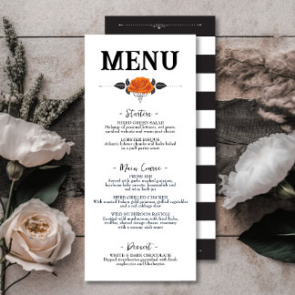 Menu Toutes les hirondelles Eve Halloween Rose Plaque p