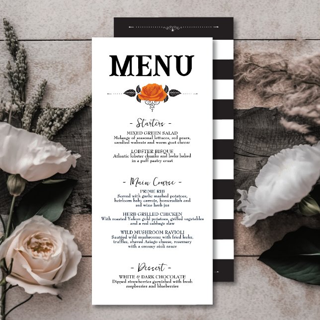 Menu Toutes les hirondelles Eve Halloween Rose Plaque p (Créateur téléchargé)