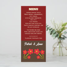 Trio de fleurs rouges minimaliste Design