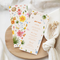 Tropical Coastal Mariage de fleurs dessinées à la 