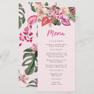 Menu Tropical Rose