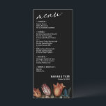 Menu Tulipes hollandaises peintes et bouquets de fleurs<br><div class="desc">Enchantez vos invités avec les étonnantes compositions florales d'une peinture hollandaise de 1606, recréée dans ce design luxuriant. Inspiré par les représentations florales opulentes qui définissent les peintures de maîtres hollandais, ce design présente des fleurs richement stratifiées dans une composition captivante. S'appuyant sur la beauté de "Fleurs dans un verre"...</div>