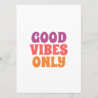 Typographie d'art mural Good Vibes Only