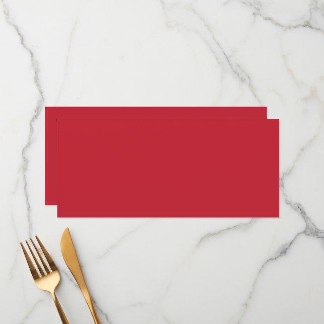 Menu un arrière - plan rouge avec un (Devant/Arrière en situation)