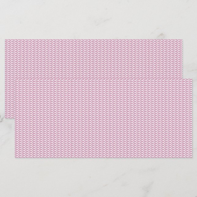 Menu un fond rose et blanc avec des lignes ondulées (Devant / Derrière)