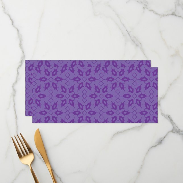 Menu Un papier d'emballage blanc avec un motif extensib (Devant/Arrière en situation)