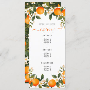 Menu Une petite croûte est sur le chemin Baby shower Ta