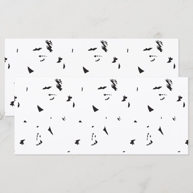 Menu une photo en noir et blanc d'un vol d'oiseaux (Devant / Derrière)