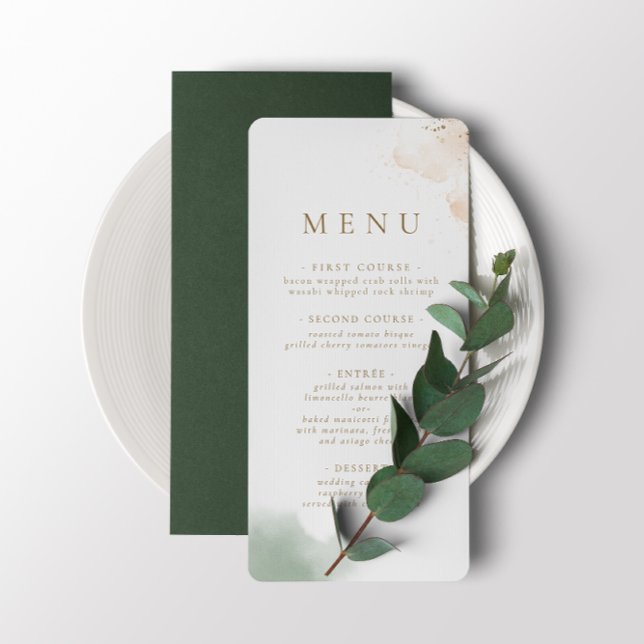 Menu Végétalie Or Eucalyptus (Créateur téléchargé)