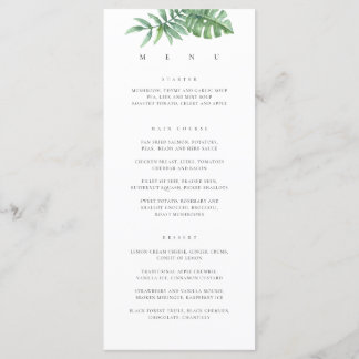 Menu Verdure tropicale moderne