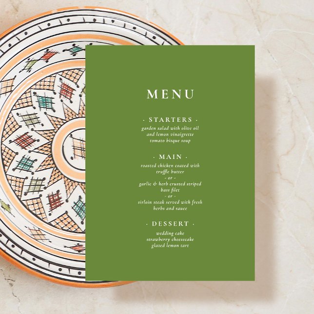 Menu Vert tropical (Créateur téléchargé)