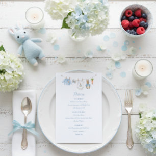 Menu Vêtements de bébé garçon lapin mignon sur un fil à