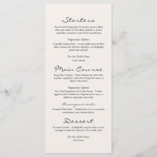 Menu Vibrant Botanique Floral Mariage personnalisé