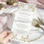 Menu Victorian Ornate Grace Bohemian Dîner Mariage<br><div class="desc">Pour plus de personnalisation,  cliquez sur "Personnaliser ce modèle",  puis sur "Modifier à l'aide de l'outil de conception". Élégant éditable facile à utiliser modèles mariage,  plus d'articles disponibles dans le magasin (invitations,  rsvp,  cartes de remerciements,  papeterie & décoration). Si vous avez besoin d'aide ou d'articles correspondants,  veuillez me contacter.</div>