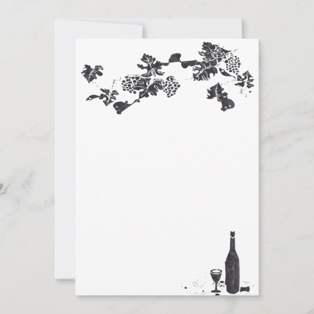 Menu Vin Invitation (Devant)