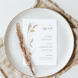 Menu vintage Art Nouveau Mariage<br><div class="desc">Ce menu Mariage de la Collection Art Nouveau présente un magnifique design floral vintage qui dégage une élégance moderne. Personnalisez-le avec vos détails facilement et rapidement. Appuyez simplement sur le bouton "customiser" pour réorganiser et formater le style et le placement du texte.</div>