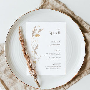 Menu vintage Art Nouveau Mariage