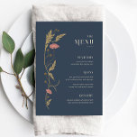 Menu vintage Art Nouveau Mariage<br><div class="desc">Ce menu Mariage de la Collection Art Nouveau présente un magnifique design floral vintage qui dégage une élégance moderne. Personnalisez-le avec vos détails facilement et rapidement. Appuyez simplement sur le bouton "customiser" pour réorganiser et formater le style et le placement du texte.</div>