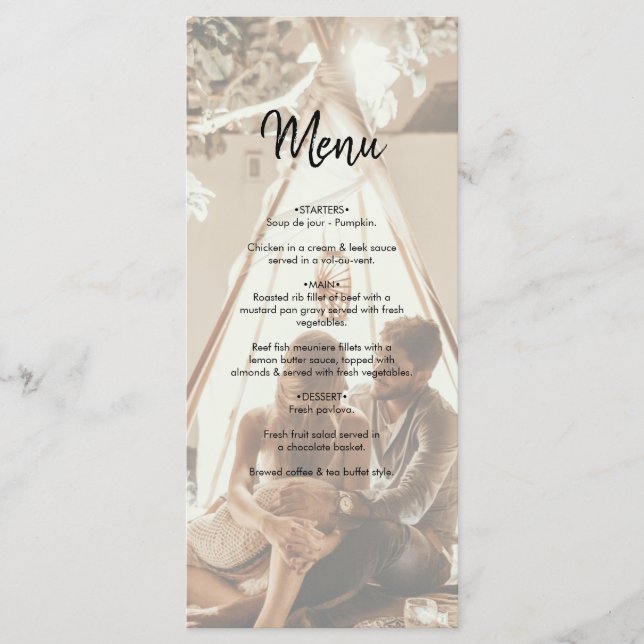 Menu Vos propres photos Mariage passé (Devant)