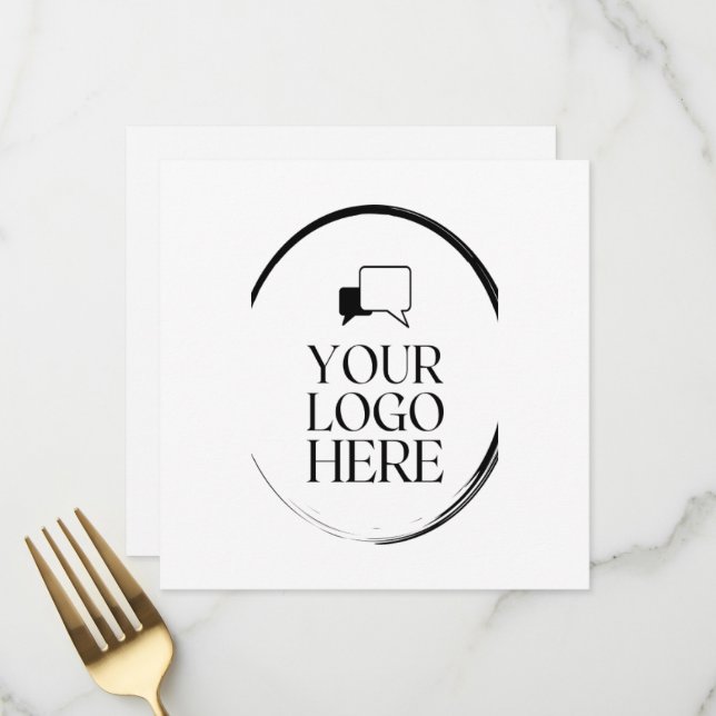 Menu Votre logo ici (Devant/Arrière en situation)
