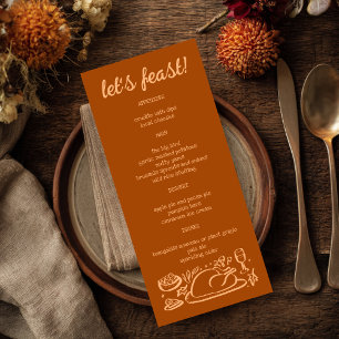 Menu Whimsgiving Friendsgiving Holiday CUSTO