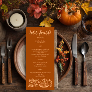 Menu Whimsgiving Friendsgiving Holiday CUSTO