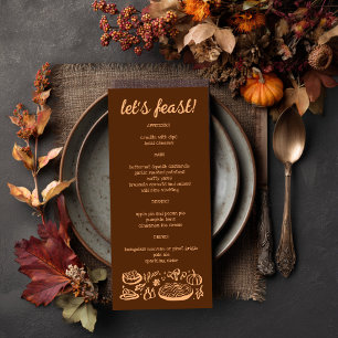 Menu Whimsgiving Friendsgiving Holiday CUSTO