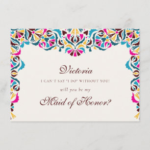 Menu Whimsical Luxury ivoire Floral Style Mariage front