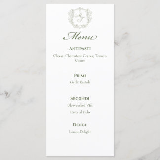 Menus Mariages Monogrammes