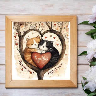 Meow and Fur-Ever Love That Lasts Poster Wall Art