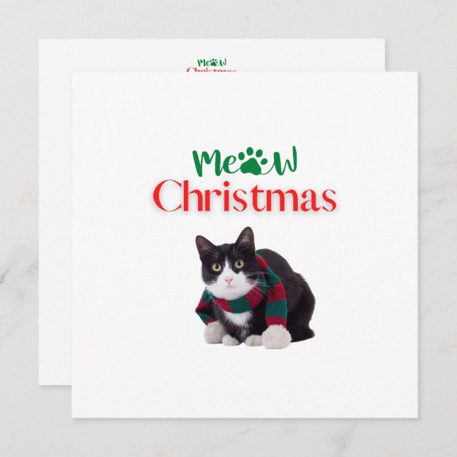 MEOW CHRISTMAS CAT (Devant / Derrière)