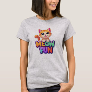 Meow Fun - T-Shirt Chat Mignon Sourire