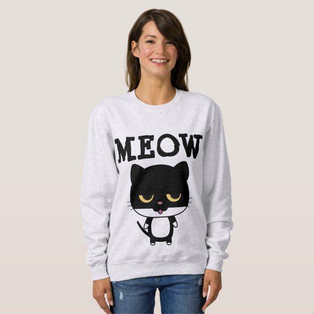 MEOW Funny T-shirts pour chats (Devant entier)