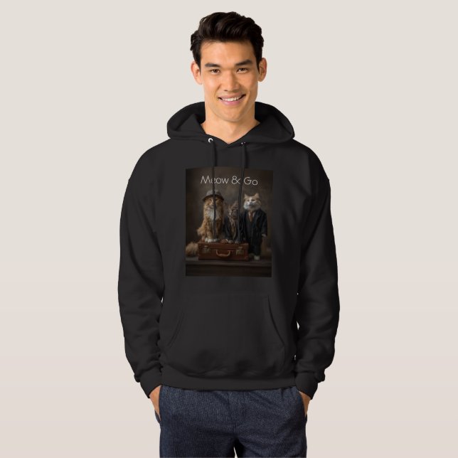 Meow & Go – Description du sweat à capuche Funny T (Devant entier)