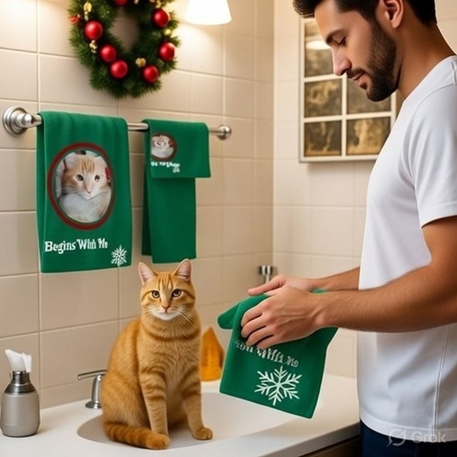 Meow Joyeux Noël Photo Personnaliser (Créateur téléchargé)