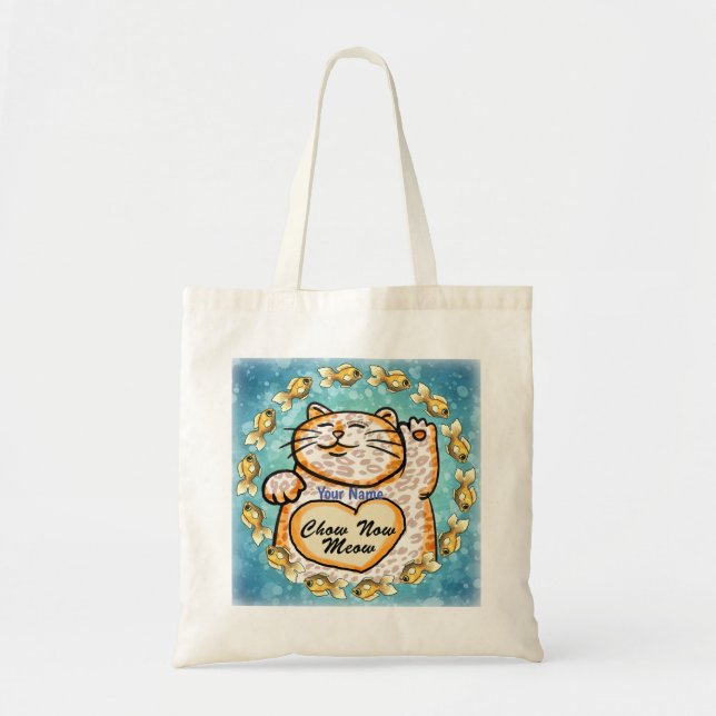 Meow Lucky Cat sac fourre-tout (Devant)