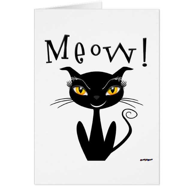 Meow lunatique de chat noir ! (Devant)