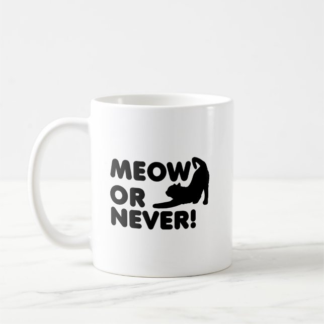 Meow or Never Funky Mug (Gauche)