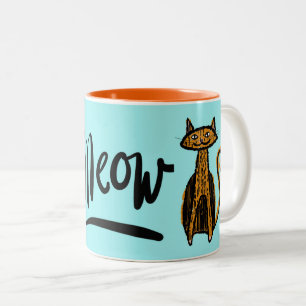Meow Orange Kitty Mug