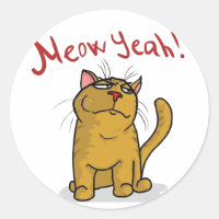 Meow Ouais - Stickers ronds
