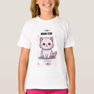 Meow Star Style Tee T-shirt #kidstshirt