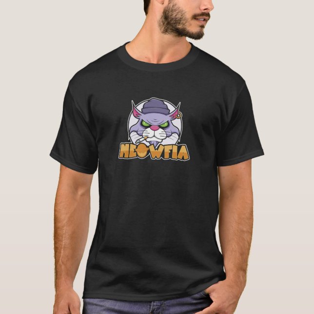 Meowfia Drôle Gangster Chat Birman T-shirt (Devant)