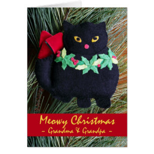 Meowny Noël pour grands-parents, Ornement de chat