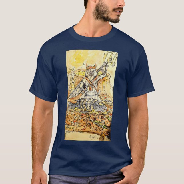 Meowscular monster hunter tshirt (Devant)