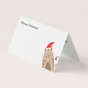 Meowy Christmas drôle dessin animé santa claus cha