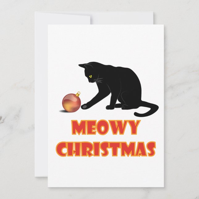 Meowy Christmas Funny Chat (Devant)